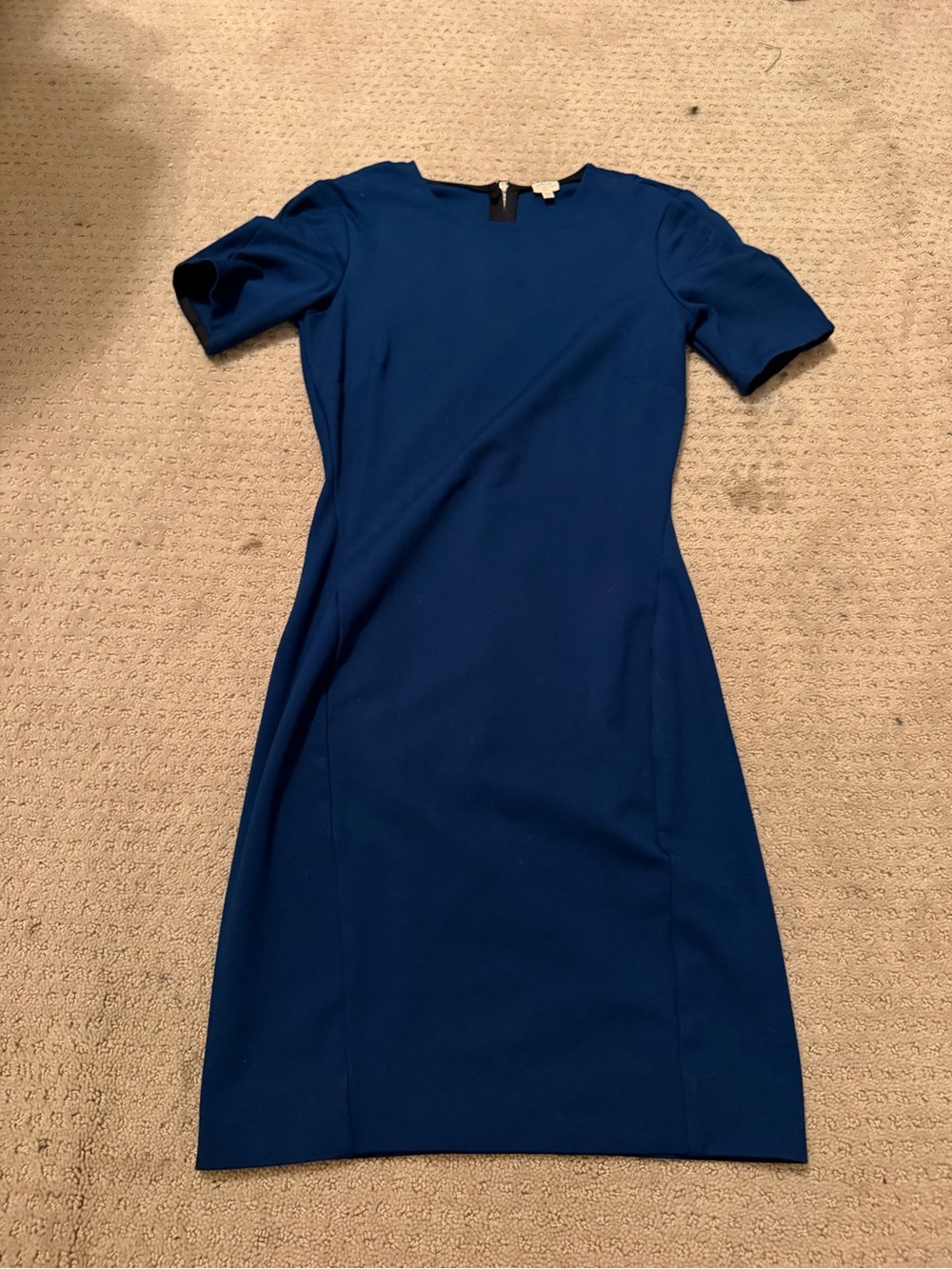 Wilfred Royal Blue Short-Sleeve Midi Sheath Dress